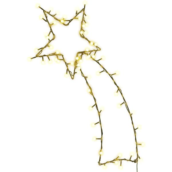 vidaXL Weihnachtsbeleuchtung Sternschnuppen-Silhouette 80 LEDs