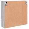 vidaXL Spiegelschrank Graues Sonoma 59 x 17 x 55 cm Holzwerkstoff
