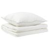 vidaXL Bettdecke und Kissen Set 2 pcs 155x200 cm Sommer 140 GSM Wolle