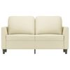 vidaXL 2-Sitzer-Sofa Creme 120 cm Kunstleder