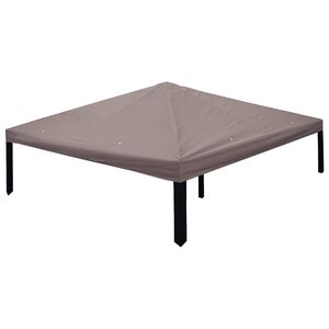 vidaXL Pavillon Abdeckung 300 x 300 cm Taupe Polyester und Stahl