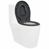 vidaXL Toilettensitz Anthrazit 44,5 x 37,3 x 4,3 cm Duroplast