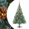 vidaXL K&uuml;nstlicher Weihnachtsbaum Gr&uuml;n 150 cm PVC und Stahl