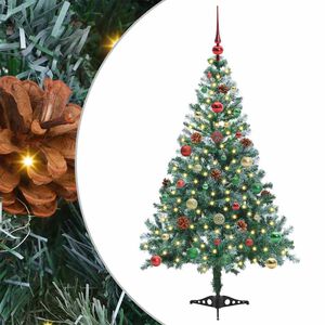 vidaXL K&uuml;nstlicher Weihnachtsbaum Gr&uuml;n 150 cm PVC und Stahl