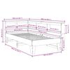 vidaXL Massivholzbett mit Regal ohne Matratze Wei&szlig; 90x190 cm Kiefer