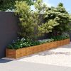 vidaXL Garten-Hochbeet 580 x 50 x 36 cm Cortenstahl