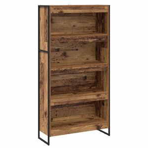 vidaXL B&uuml;cherregal 80 x 30 x 155 cm Holzwerkstoff Altholz