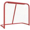 vidaXL Hockey-Tor Rot und Wei&szlig; 183x71x122 cm Polyester