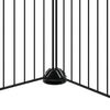 vidaXL 20-tlg. Haustierkäfig mit Tür Schwarz 35x35 cm Stahl