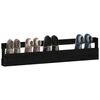 vidaXL Wand-Schuhregale 2 Stk. Schwarz 110x9x23 cm Massivholz Kiefer