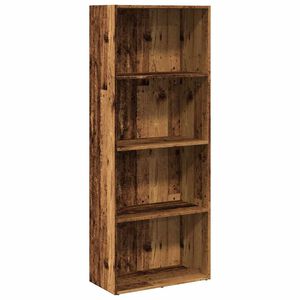vidaXL B&uuml;cherregal Altholz-Optik 60x30x152 cm Holzwerkstoff