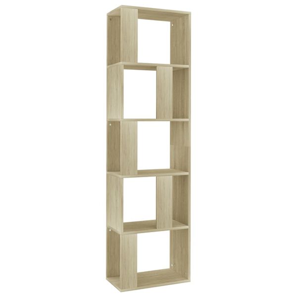 vidaXL Bücherregal/Raumteiler Sonoma-Eiche 45x24x159 cm Holzwerkstoff