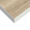 vidaXL Schweberegal Eichen-Optik und Wei&szlig; 23x23,5x3,8 cm MDF