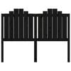 vidaXL Kopfteil Schwarz 146x4x110 cm Massivholz Kiefer