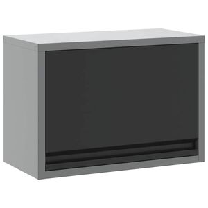 vidaXL Werkzeugschrank mit Speicher Schwarz und Grau 50 x 25 x 35 cm