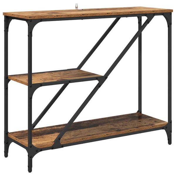 vidaXL Konsolentisch Altholz 88,5 x 30 x 75 cm Holzwerkstoff