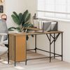 vidaXL Schreibtisch Artisan-Eiche 141 x 141 x 75 cm Holzwerkstoff
