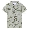 vidaXL Kinderhemd Helles Khaki Melange 104