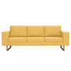 vidaXL 3-Sitzer-Sofa Stoff Gelb