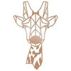Homemania Wanddekoration Giraffe 33x50 cm Stahl Kupfer
