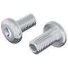 vidaXL Schraube mit Sperre Uni 2 Stk. Silber M6 x 12 mm Stahl