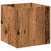 vidaXL Pflanzgefäß Altholz-Optik 40x40x40 cm Holzwerkstoff