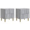vidaXL Nachttisch 2 pcs Graues Sonoma 43 x 34,5 x 48 cm Holzwerkstoff