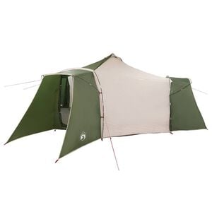 vidaXL Tipi Zelt 8 Personen Gr&uuml;n Taft