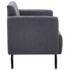 vidaXL 2-Sitzer-Sofa Stoff 115x60x67 cm Dunkelgrau
