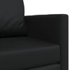 vidaXL Schlafsofa 110cm Schwarz Kunstleder