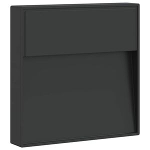vidaXL LED-Au&szlig;enwandleuchte Schwarz Aluminiumdruckguss
