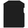vidaXL TV-Schrank mit LED-Leuchten Schwarz 90x35x40 cm