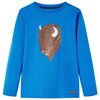 Kinder-Langarmshirt Kobaltblau 116