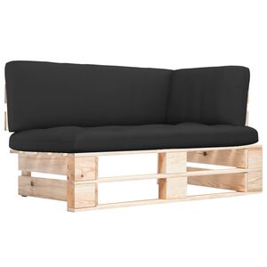 vidaXL Outdoor-Ecksofa Paletten Kiefernholz Impr&auml;gniert