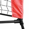 vidaXL Tennisnetz Schwarz und Rot 595 x 90,5 x 87 cm Polyester