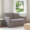 vidaXL Sofa 120cm Taupe Metall