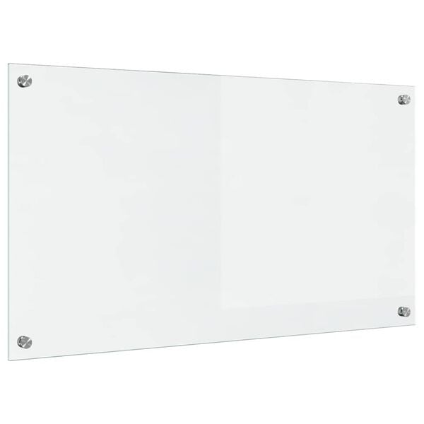vidaXL Küchenrückwand Transparent 90 x 50 cm Gehärtetes Glas