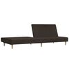 vidaXL Schlafsofa 2-Sitzer Dunkelbraun Stoff