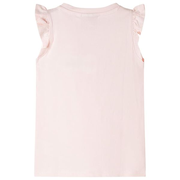 Kinder-T-Shirt mit R&uuml;schen&auml;rmeln Zartrosa 92