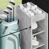 vidaXL Golf Schrank Mit Rad Uni Beton Grau 90 x 45 x 98 cm