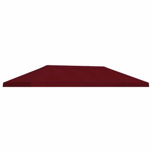 vidaXL Pavillon-Blendenbezug 6 x 3 m Bordeauxrot Polyester 190