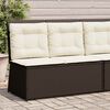 vidaXL Gartenbank Braun Poly-Rattan
