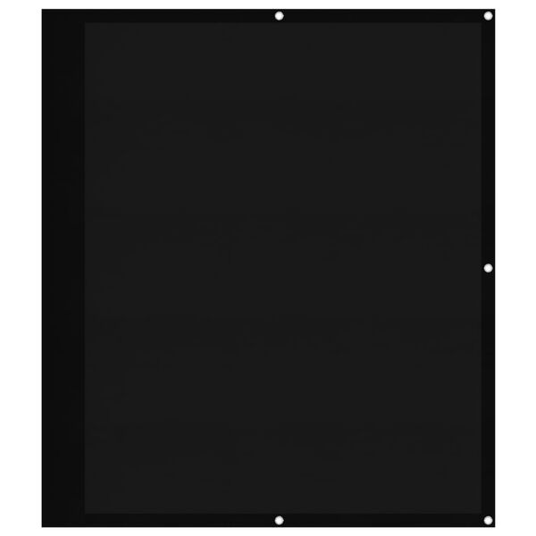 vidaXL Balkon-Sichtschutz Schwarz 120x800 cm 100 % Polyester-Oxford