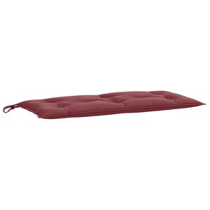 vidaXL Gartenbank-Auflage Melange Weinrot 100x50x7 cm Stoff