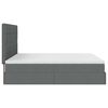 vidaXL Ottoman-Bett mit Matratzen & LEDs Dunkelgrau 180x200 cm Stoff