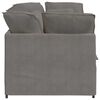 vidaXL Modulares Sofa mit Kissen Cordstoff Hellgrau