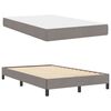 vidaXL Boxspringbett mit Matratze Taupe 120 x 190 cm Stoff