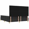 vidaXL Boxspringbett mit Matratze Schwarz 180 x 200 cm Stoff
