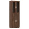 vidaXL Highboard FLORIN 60 x 35 x 182 cm Braun Eichen-Optik