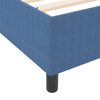 vidaXL Plattformbettgestell Blau 120 x 190 cm Stoff